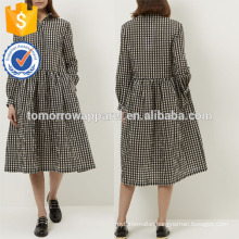 New Fashion Black And White Gingham Check Dress Manufacture Wholesale Fashion Women Apparel (TA5227D)